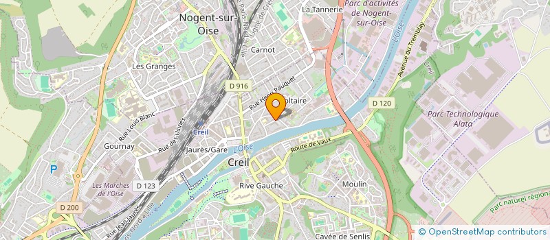 localisation de l'entreprise MONSIEUR NOOR WAHAB  CREIL