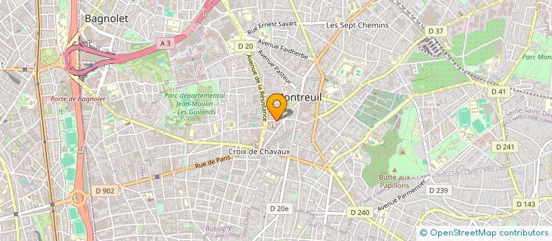 localisation de l'entreprise MONSIEUR NOOR YOUSSEF OSMAN à MONTREUIL