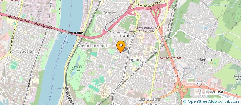 localisation de l'entreprise MONSIEUR NOORELDAIM ADAM  LORMONT