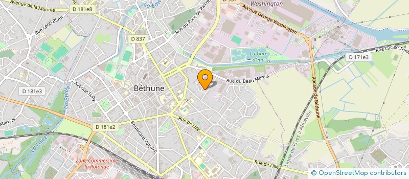 localisation de l'entreprise MONSIEUR NOORRAHMAN AMARKHEL  BETHUNE