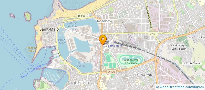 localisation de l'entreprise MONSIEUR NOORULLAH ASGHARI  SAINT-MALO