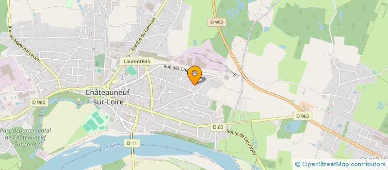 localisation de l'entreprise MONSIEUR NOR-EDDINE KANZALLAH  CHATEAUNEUF-SUR-LOIRE