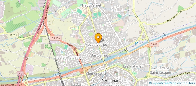 localisation de l'entreprise MONSIEUR NOR-EDDINE TOUGUIT  PERPIGNAN