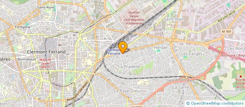 localisation de l'entreprise MONSIEUR NORANN LY  CLERMONT-FERRAND