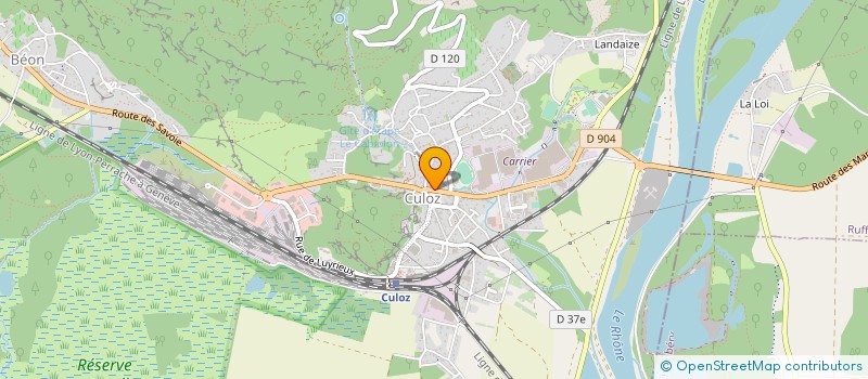 localisation de l'entreprise MONSIEUR NORBERT AUBRUN  CULOZ-BEON