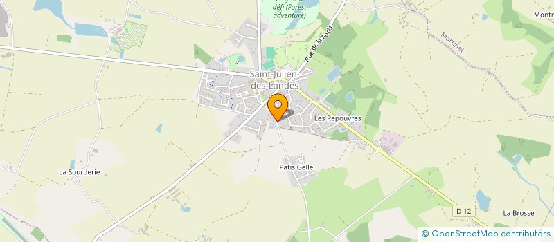 localisation de l'entreprise MONSIEUR NORBERT BARRETEAU  SAINT-JULIEN-DES-LANDES