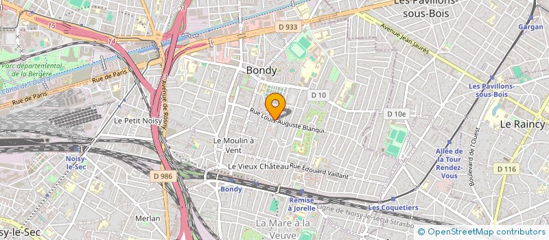 localisation de l'entreprise MONSIEUR NORBERT BOYOT  BONDY