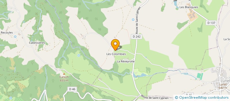 localisation de l'entreprise MONSIEUR NORBERT CABROLIER  SENERGUES