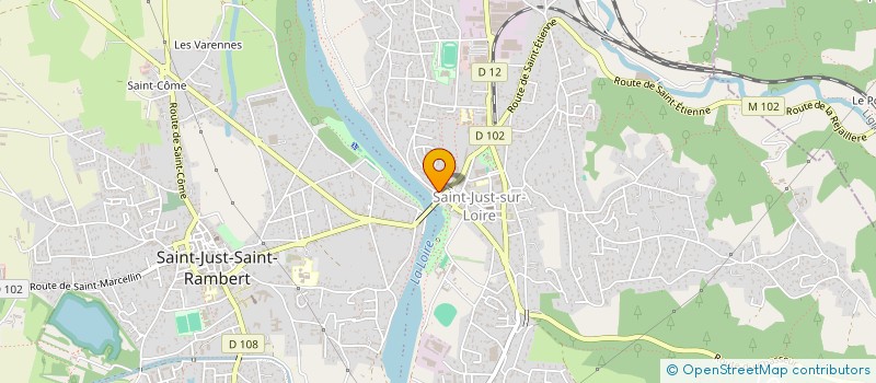 localisation de l'entreprise MONSIEUR NORBERT CHANOURDIE à SAINT-JUST-SAINT-RAMBERT