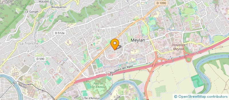 localisation de l'entreprise MONSIEUR NORBERT COUQUE  MEYLAN