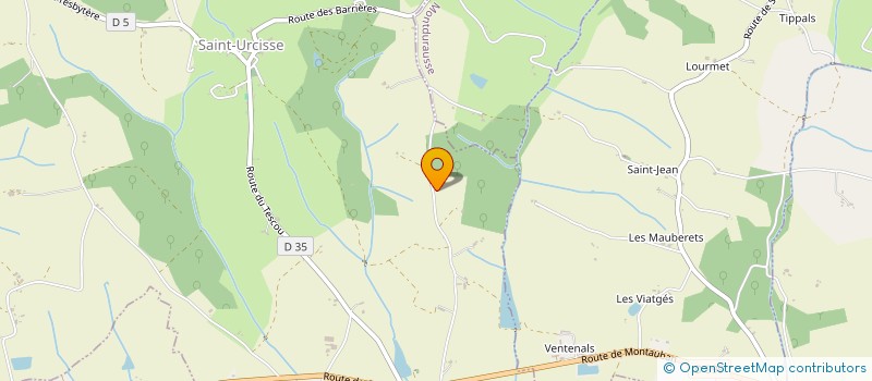 localisation de l'entreprise MONSIEUR NORBERT ESCLAPEZ  SAINT-URCISSE