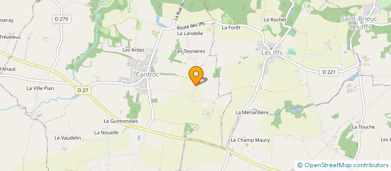 localisation de l'entreprise MONSIEUR NORBERT GAUDIN à CARDROC