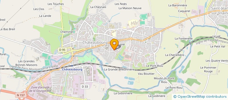 localisation de l'entreprise MONSIEUR NORBERT GAUTHIER  CHATEAUBOURG