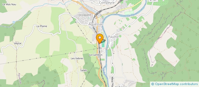 localisation de l'entreprise MONSIEUR NORBERT GAYRAL  AGUESSAC