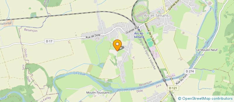 localisation de l'entreprise MONSIEUR NORBERT GRAS  ARC-ET-SENANS