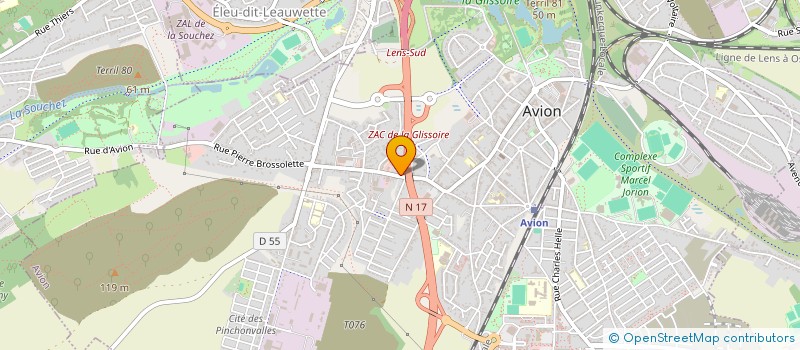 localisation de l'entreprise MONSIEUR NORBERT GUILLEMYN à AVION