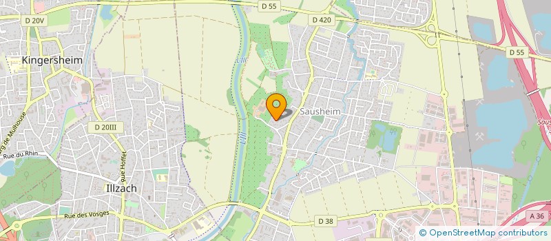 localisation de l'entreprise MONSIEUR NORBERT HEIDENREICH  SAUSHEIM