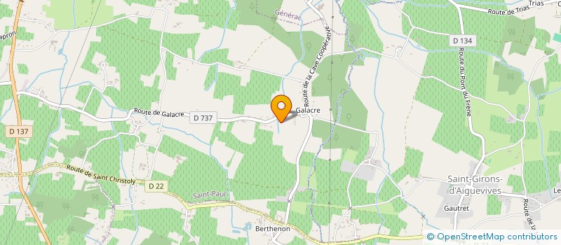 localisation de l'entreprise MONSIEUR NORBERT HERAUD  CARTELEGUE