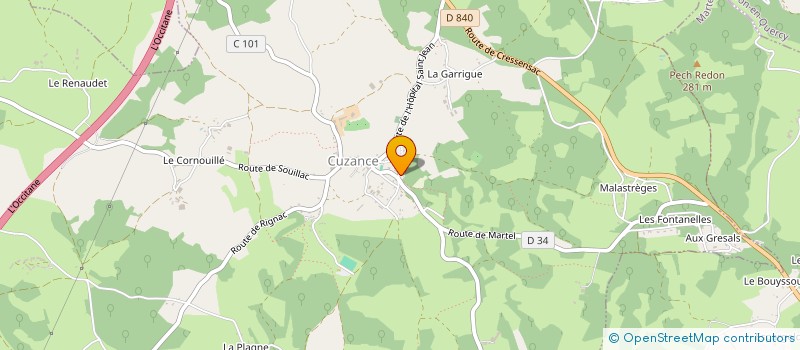 localisation de l'entreprise MONSIEUR NORBERT HERNANDEZ  CUZANCE