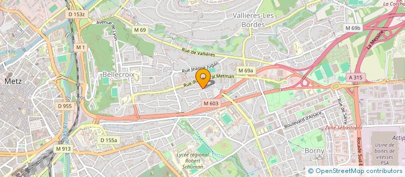 localisation de l'entreprise MONSIEUR NORBERT KLEITZ  METZ