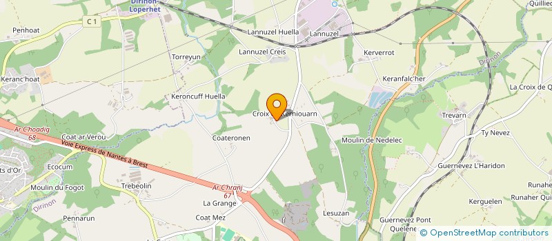 localisation de l'entreprise MONSIEUR NORBERT LE CAM  DIRINON