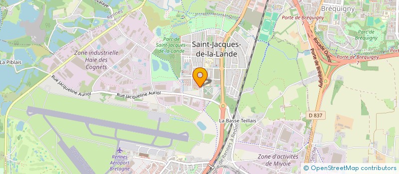 localisation de l'entreprise MONSIEUR NORBERT LEBIGOT  SAINT-JACQUES-DE-LA-LANDE