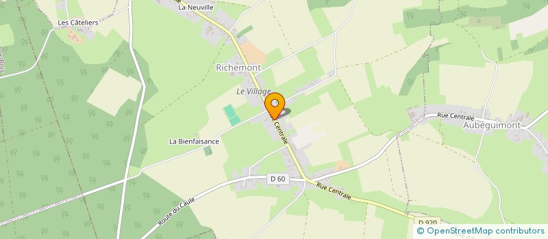 localisation de l'entreprise MONSIEUR NORBERT LECOMTE  AUBEGUIMONT