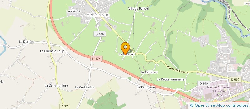 localisation de l'entreprise MONSIEUR NORBERT LEMOSQUET  THEREVAL