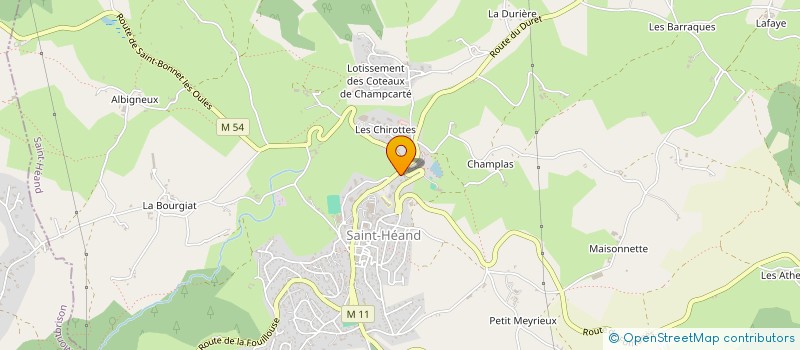 localisation de l'entreprise MONSIEUR NORBERT LETESSIER  SAINT-HEAND