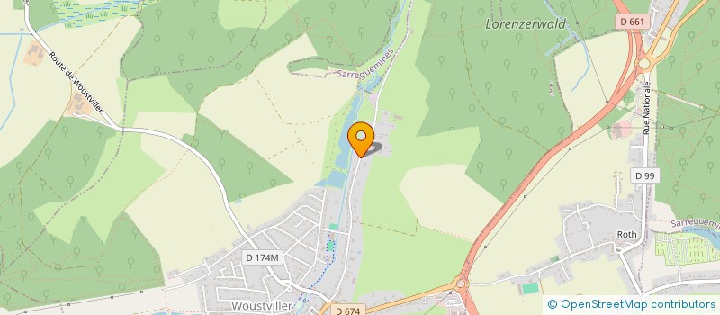 localisation de l'entreprise MONSIEUR NORBERT LUTMANN  WOUSTVILLER