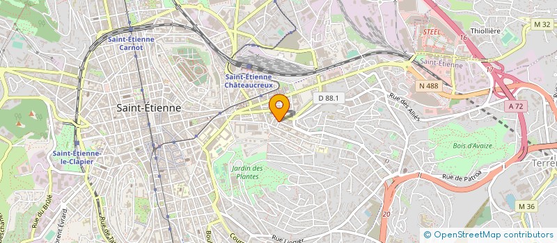 localisation de l'entreprise MONSIEUR NORBERT MARTIN  SAINT-ETIENNE