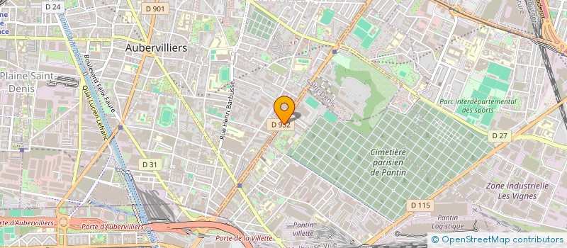 localisation de l'entreprise MONSIEUR NORBERT MARTINEZ à PANTIN