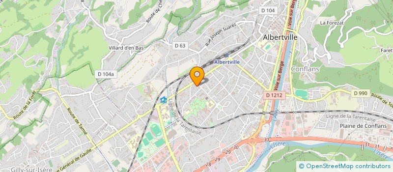localisation de l'entreprise MONSIEUR NORBERT MATHELET à ALBERTVILLE