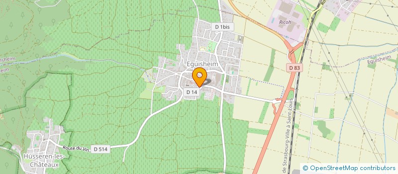 localisation de l'entreprise MONSIEUR NORBERT MIGEON  EGUISHEIM