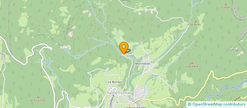 localisation de l'entreprise MONSIEUR NORBERT MUTTONI à CHAMPFROMIER