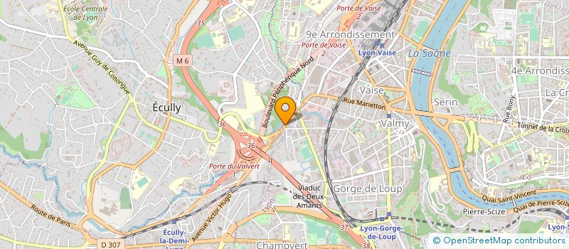 localisation de l'entreprise MONSIEUR NORBERT NAUDOT  ECULLY