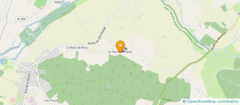 localisation de l'entreprise MONSIEUR NORBERT NAURAIS  LES BOIS D'ANJOU