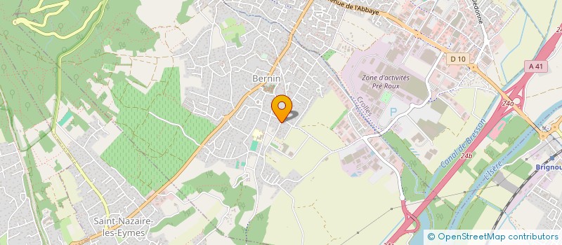 localisation de l'entreprise MONSIEUR NORBERT NOVET  BERNIN