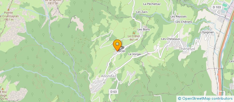 localisation de l'entreprise MONSIEUR NORBERT OLAGNON  GILLY-SUR-ISERE