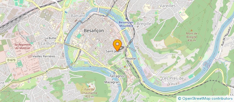 localisation de l'entreprise MONSIEUR NORBERT PETOT à BESANCON
