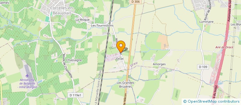 localisation de l'entreprise MONSIEUR NORBERT PIGUET  CORCELLES EN BEAUJOLAIS