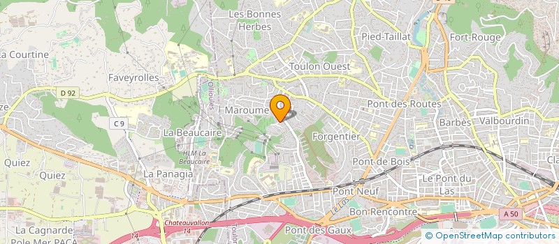 localisation de l'entreprise MONSIEUR NORBERT REBOUL à TOULON