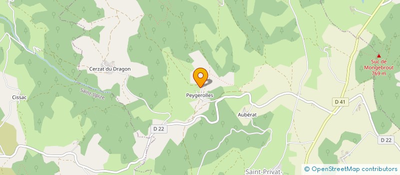 localisation de l'entreprise MONSIEUR NORBERT RODIER  SAINT-PRIVAT-DU-DRAGON