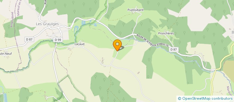 localisation de l'entreprise MONSIEUR NORBERT ROUGERIE  LA ROCHEBEAUCOURT-ET-ARGENTINE