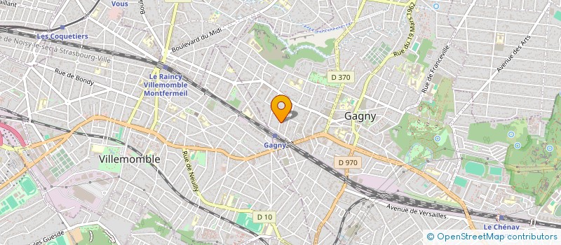 localisation de l'entreprise MONSIEUR NORBERT SERREE à GAGNY