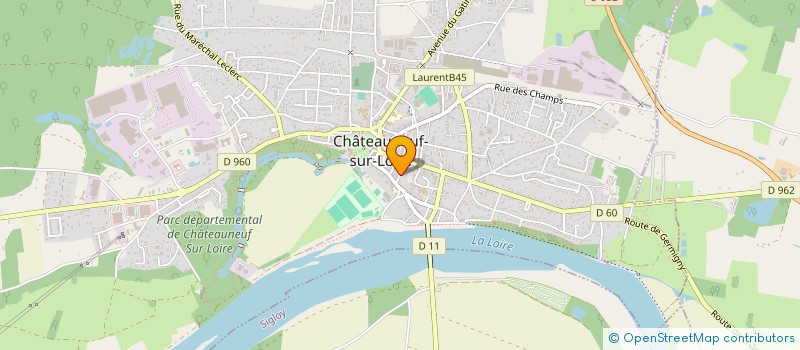 localisation de l'entreprise MONSIEUR NORBERT SIMEON  CHATEAUNEUF-SUR-LOIRE