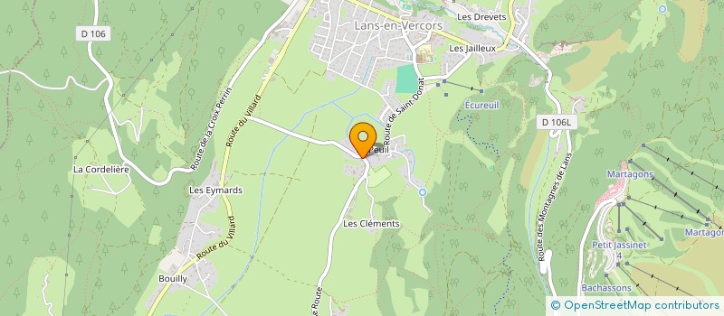 localisation de l'entreprise MONSIEUR NORBERT TEYSSIER  LANS-EN-VERCORS