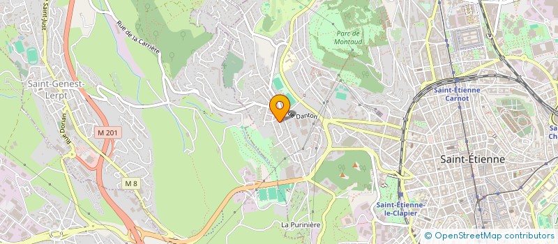 localisation de l'entreprise MONSIEUR NORBERT THORILLON à SAINT-ETIENNE