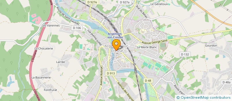 localisation de l'entreprise MONSIEUR NORBERT TISSIER à ARGENTON-SUR-CREUSE