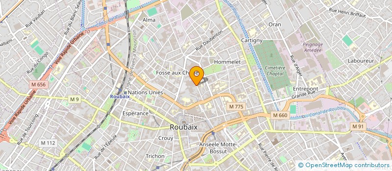 localisation de l'entreprise MONSIEUR NORBERT VANDESTEENE  ROUBAIX